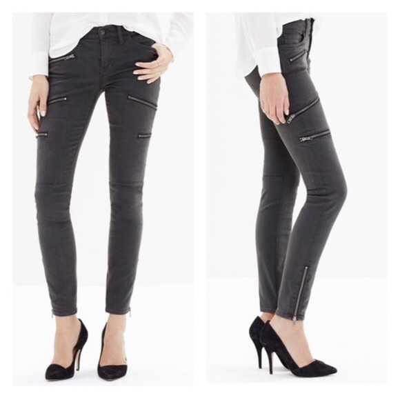 Madewell Denim - MADEWELL Skinny Skinny Multi Zip Moto Jeans Sz 31
